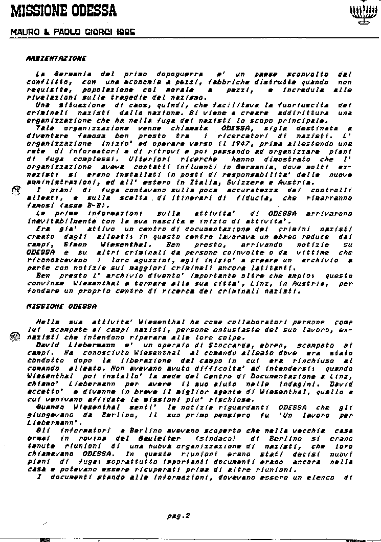 Istruzioni e commenti